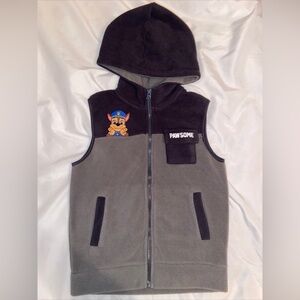 Paw Patrol Pawsome Fleece Sweater Vest Blue Nickelodeon Boy's Unisex Size 7